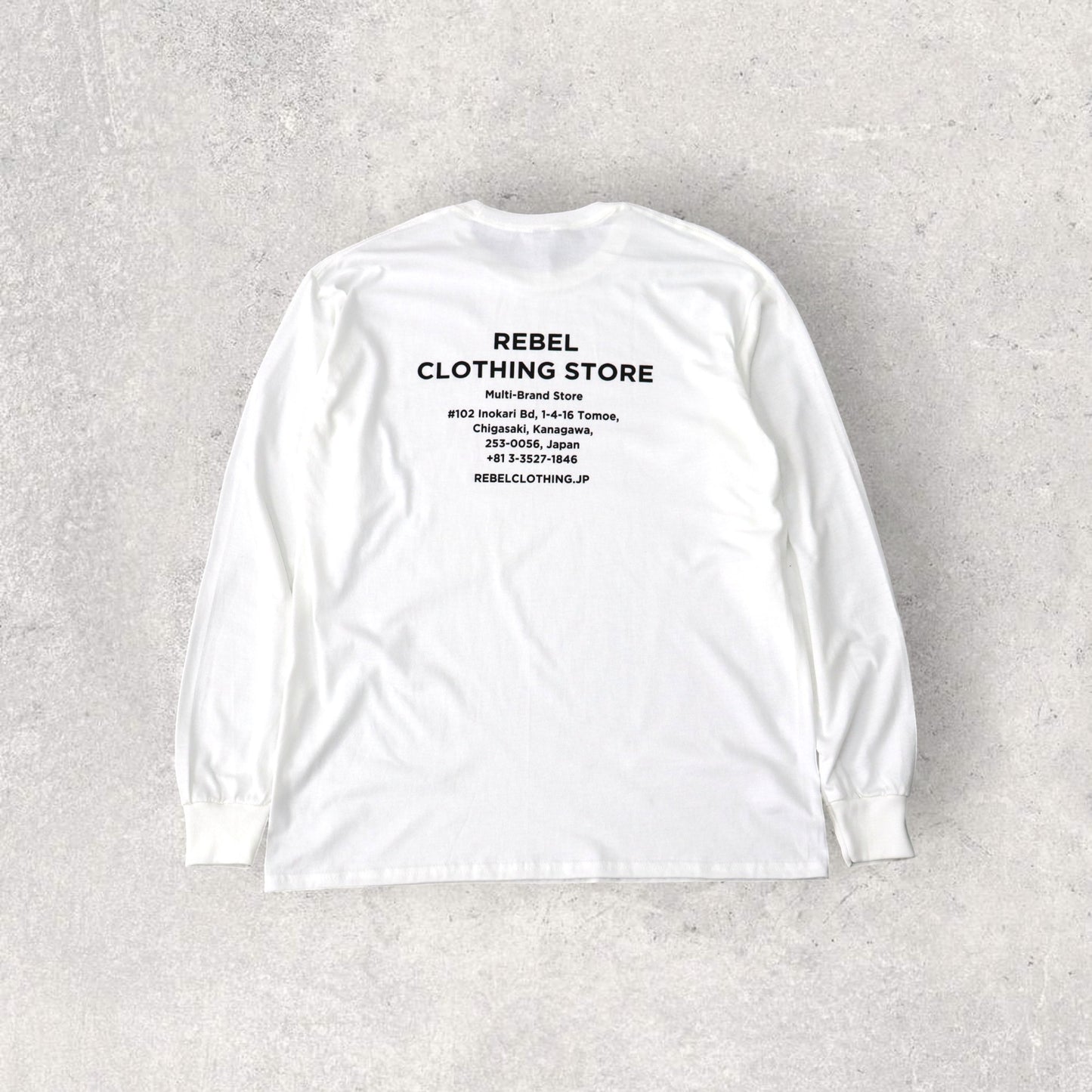 RCS logo Ultra Cotton 6.0 oz L/S Tee white