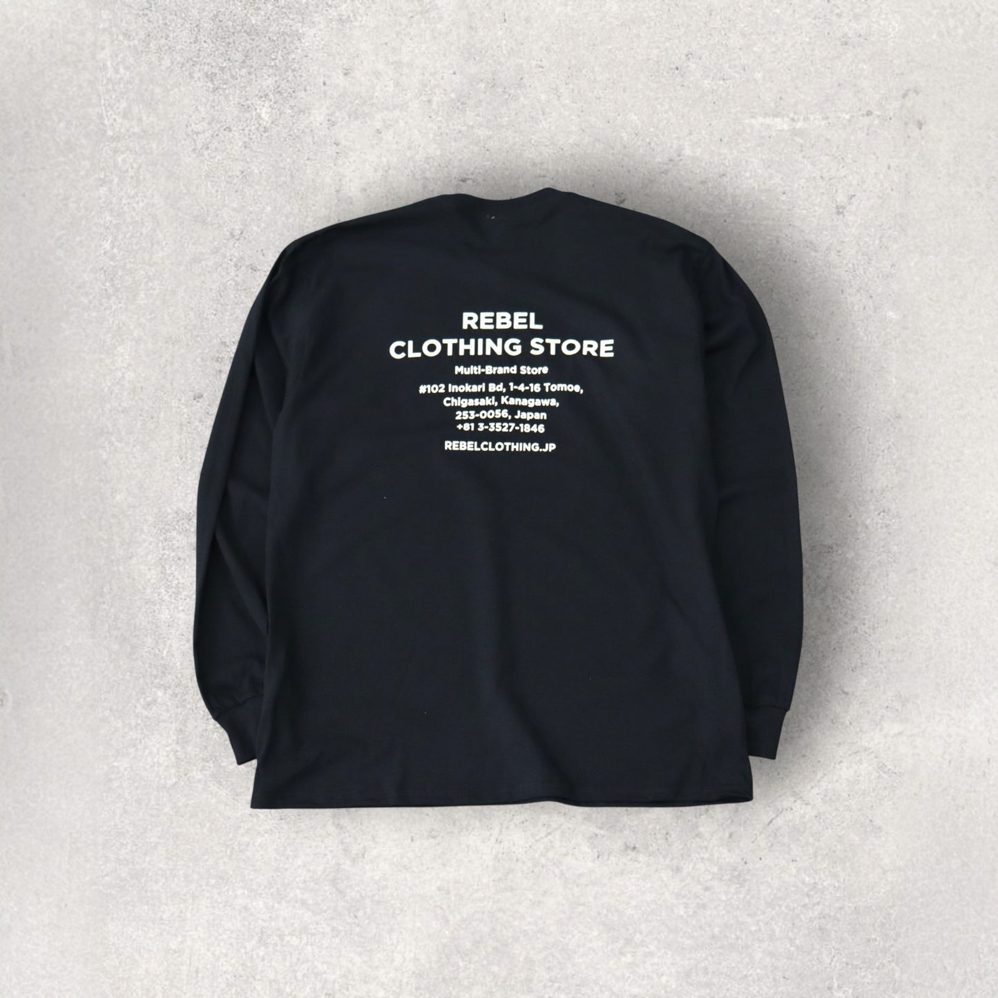 RCS logo Ultra Cotton 6.0 oz L/S Tee black