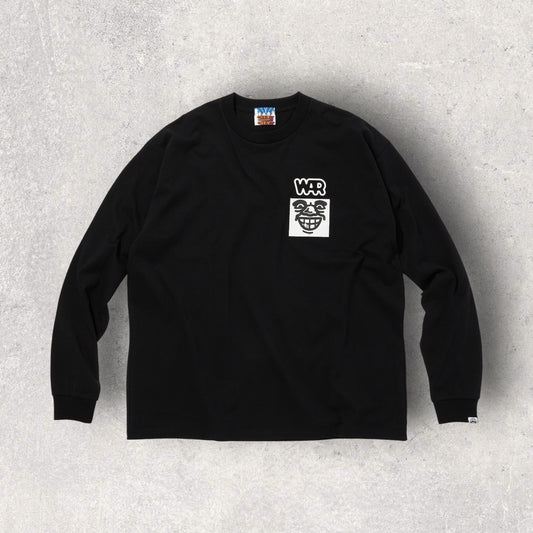 CITY COUNTRY CITY x WAR_COTTON L/S T-SHIRTS_ARTWORK BY MANKEY_BLACKxWHITE
