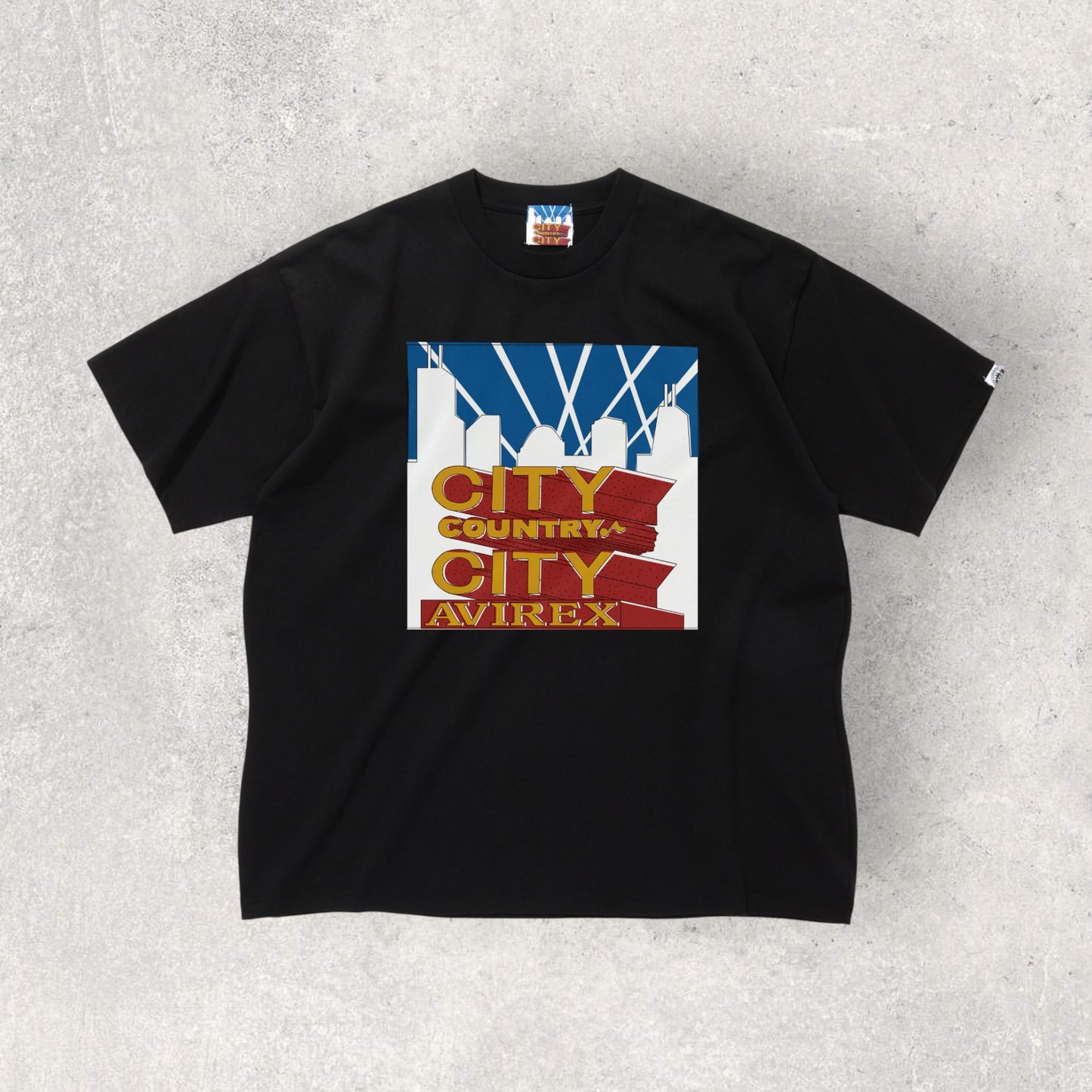 《AVIREX × CITY COUNTRY CITY》SIGNATURE T-SHIRT BLACK