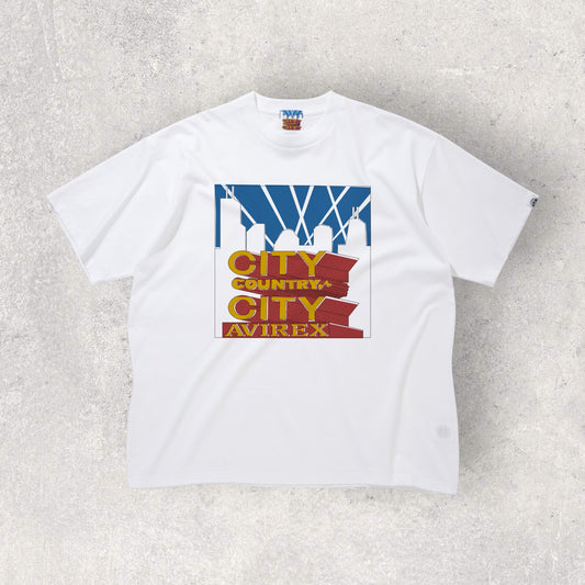 《AVIREX × CITY COUNTRY CITY》SIGNATURE T-SHIRT WHITE
