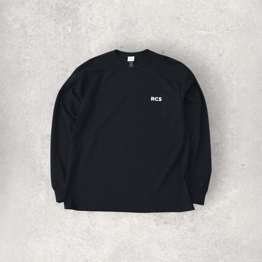 RCS logo Ultra Cotton 6.0 oz L/S Tee black